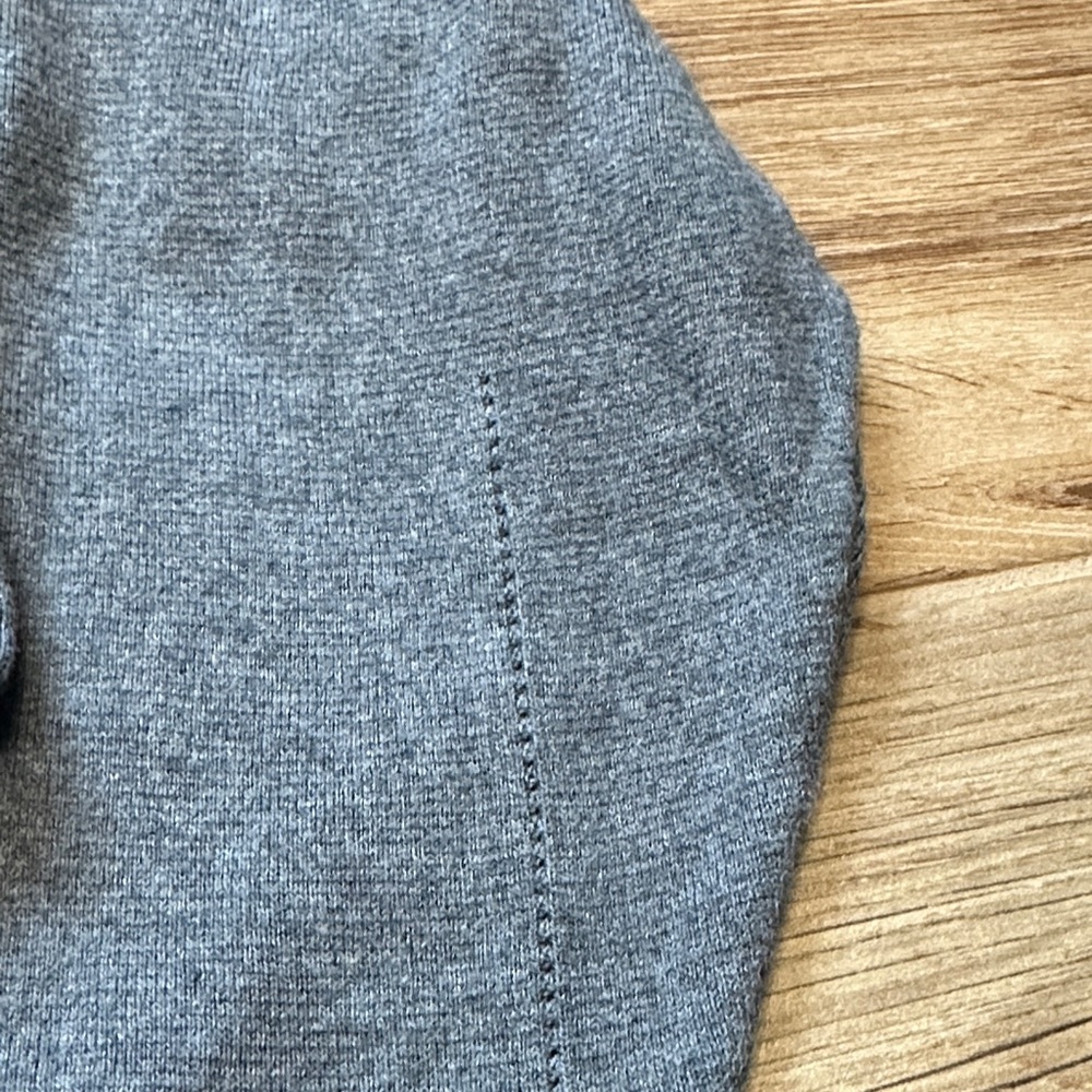 Wrap Charcoal Gray Button-Front Women's Sweater Jacket - Picture 6 of 13
